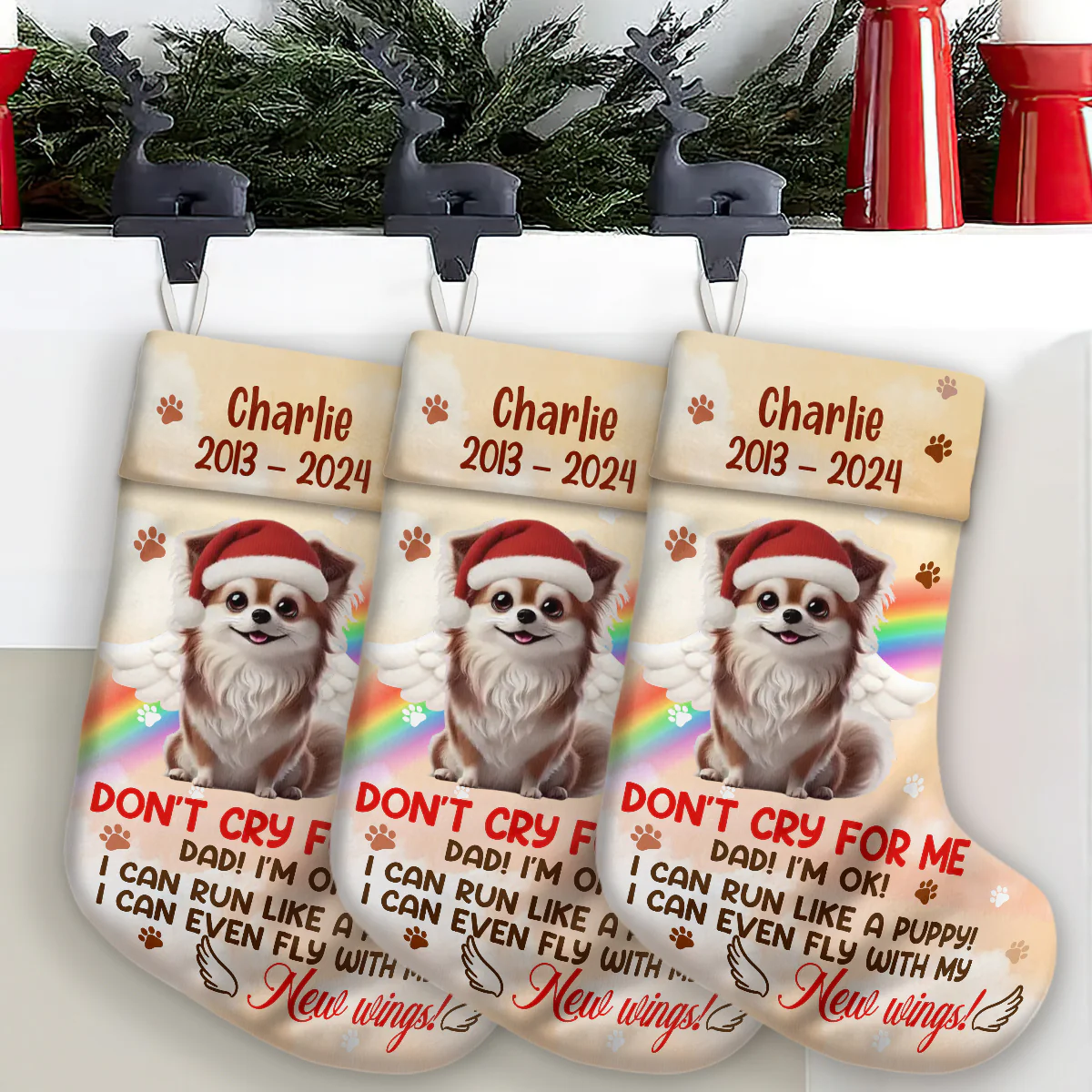 Don't Cry For Me - Personalized Christmas Stocking - Image 3