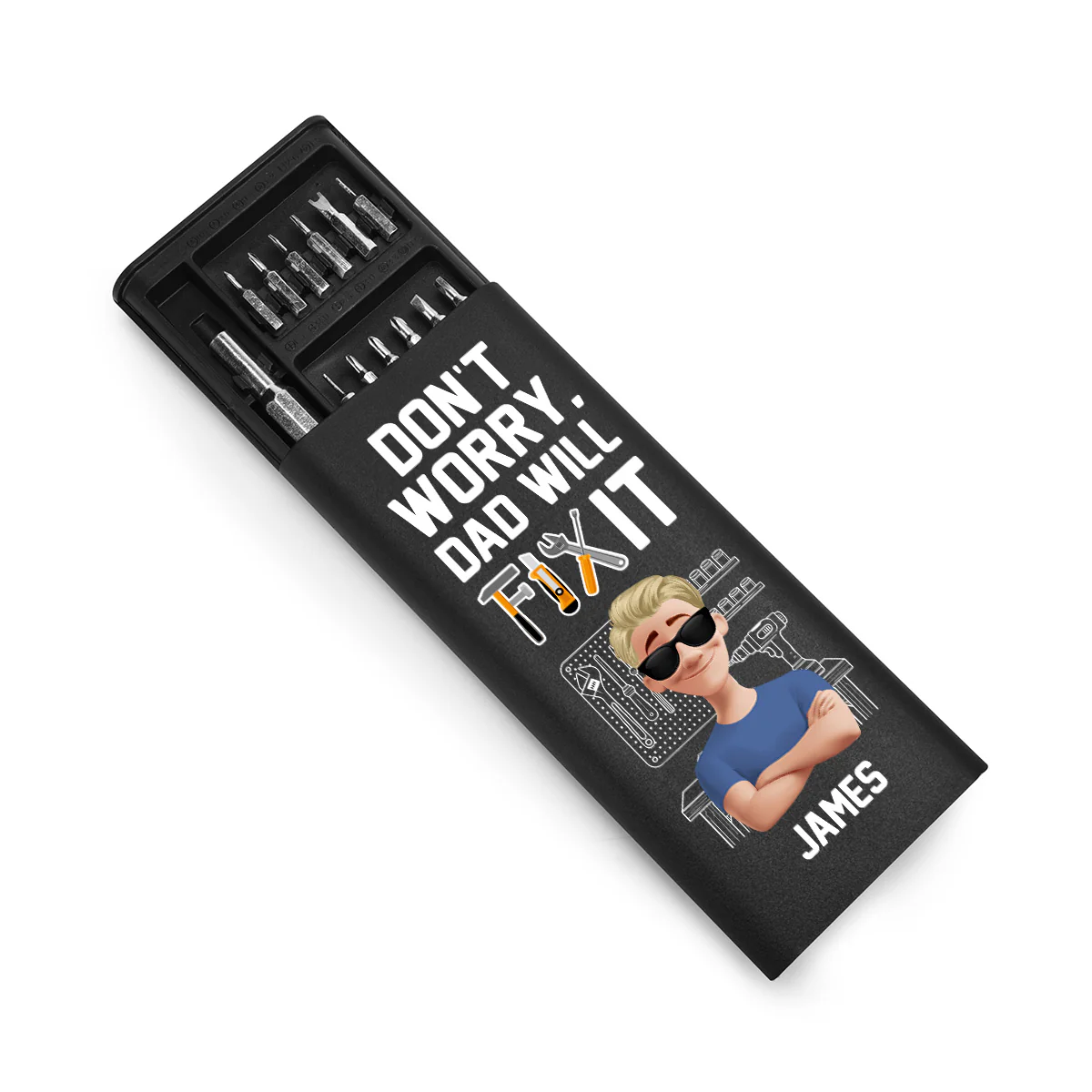 Don't Worry Dad Will Fix It - Personalized Screwdriver Set - Image 2