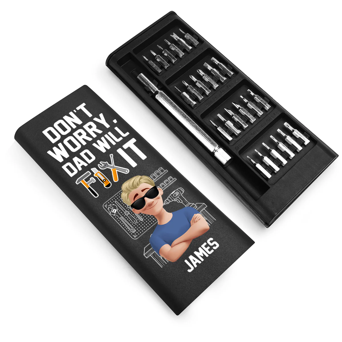 Don't Worry Dad Will Fix It - Personalized Screwdriver Set - Image 4
