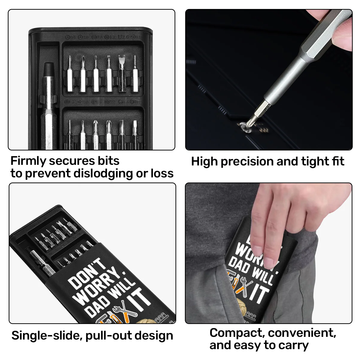 Don't Worry Dad Will Fix It - Personalized Screwdriver Set - Image 5