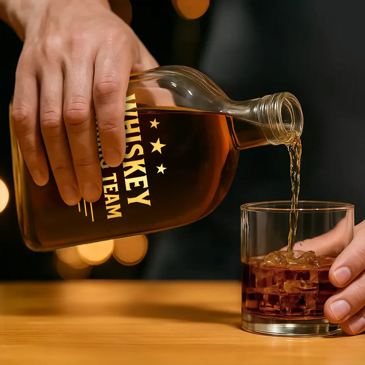 Drinking Team Forever - Personalized Whiskey Bottle