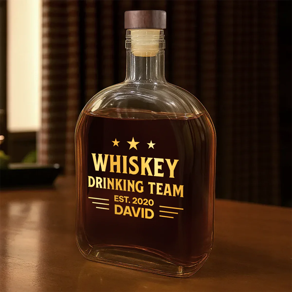Drinking Team Forever - Personalized Whiskey Bottle - Image 3