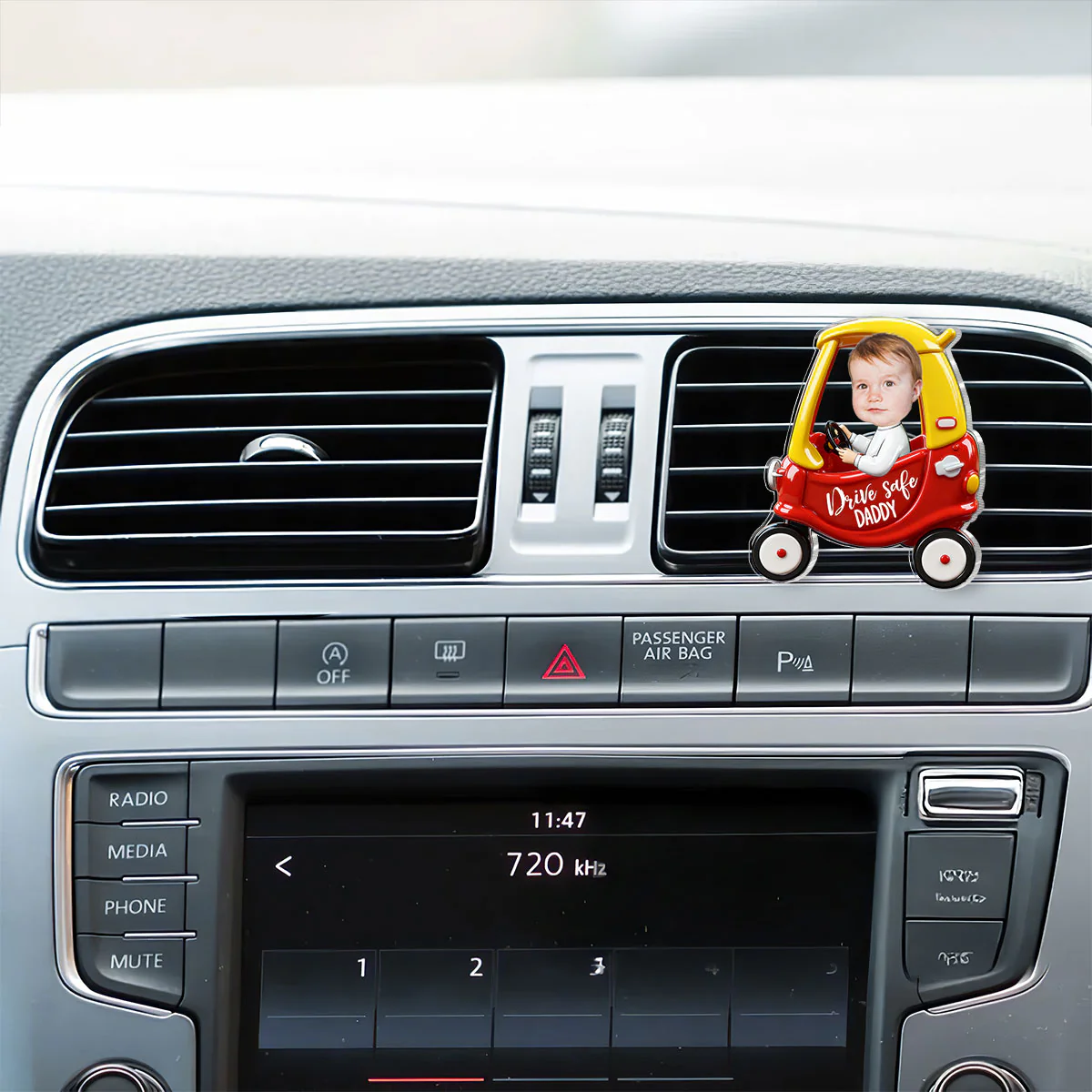 Drive Safe Daddy - Personalized Acrylic Car Vent Clip - Image 3