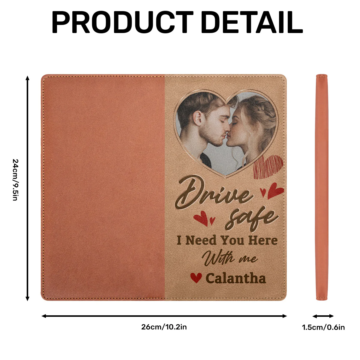 Drive Safe I Need You Here With Me - Personalized Car Registration And Insurance Holder - Image 7