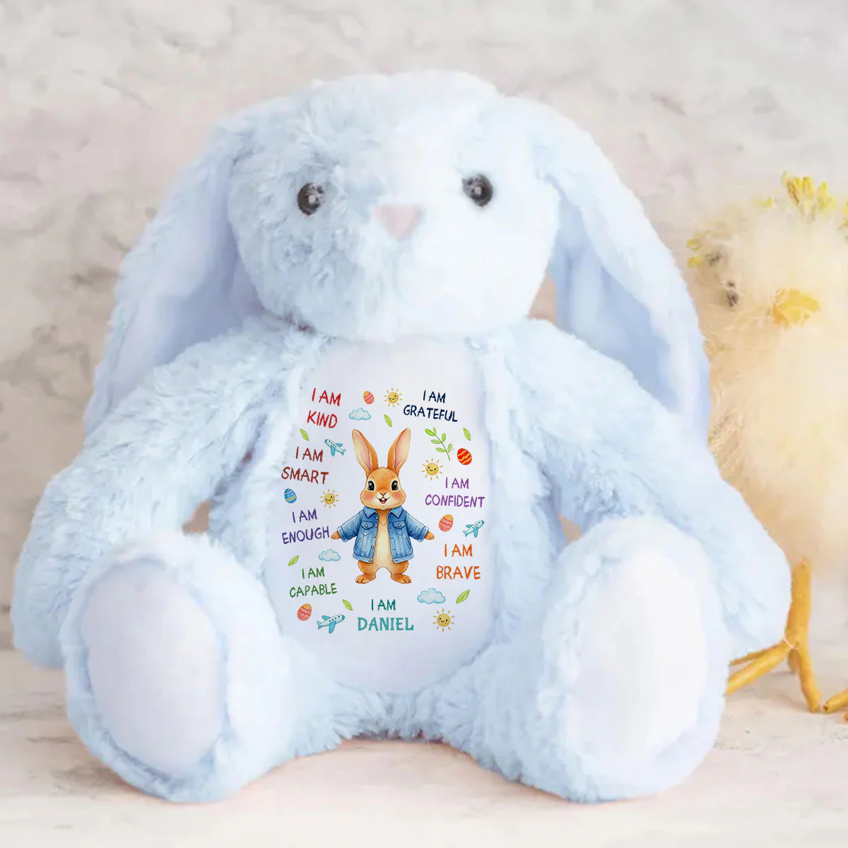 Easter Bunny Gift I Am - Personalized Stuffed Bunny - Image 4