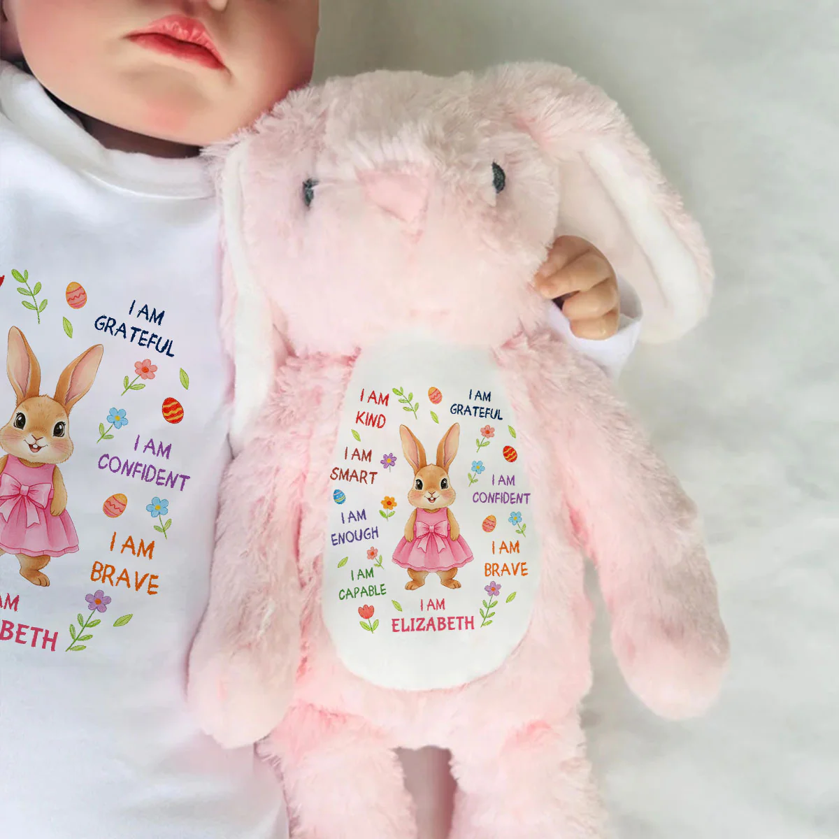 Easter Bunny Gift I Am - Personalized Stuffed Bunny - Image 6