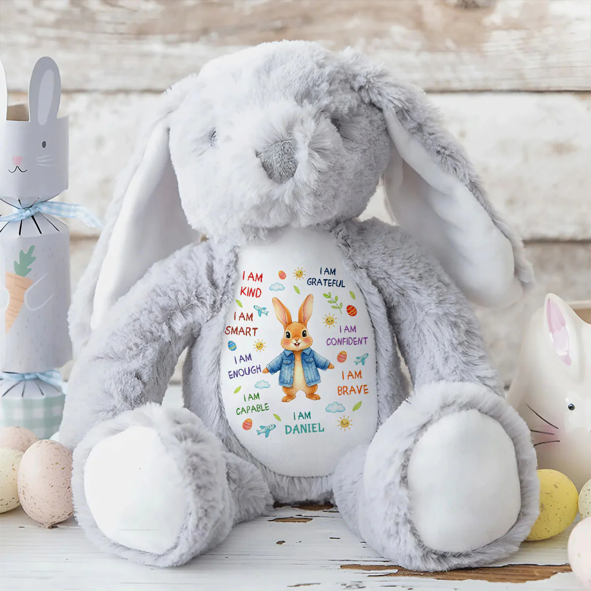 Easter Bunny Gift I Am - Personalized Stuffed Bunny - Image 8