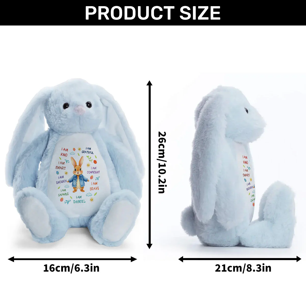 Easter Bunny Gift I Am - Personalized Stuffed Bunny - Image 9