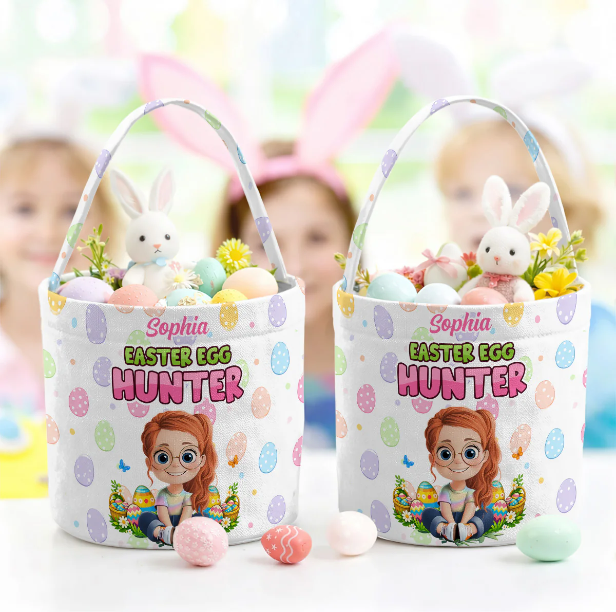 Easter Egg Hunter - Personalized Easter Basket - Image 3