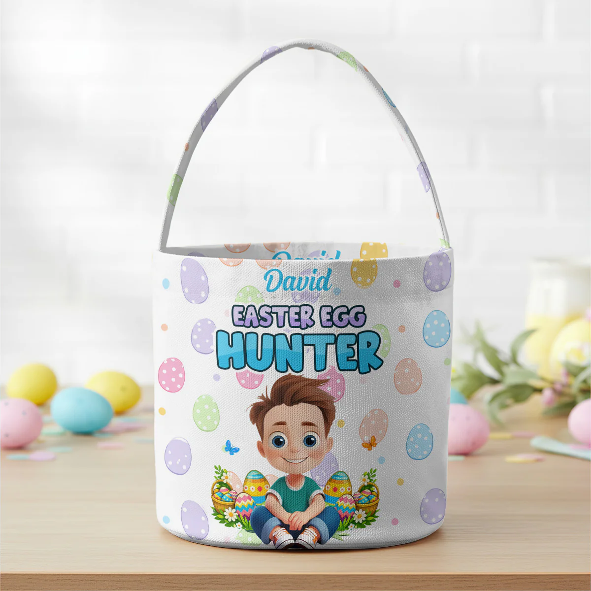 Easter Egg Hunter - Personalized Easter Basket - Image 4
