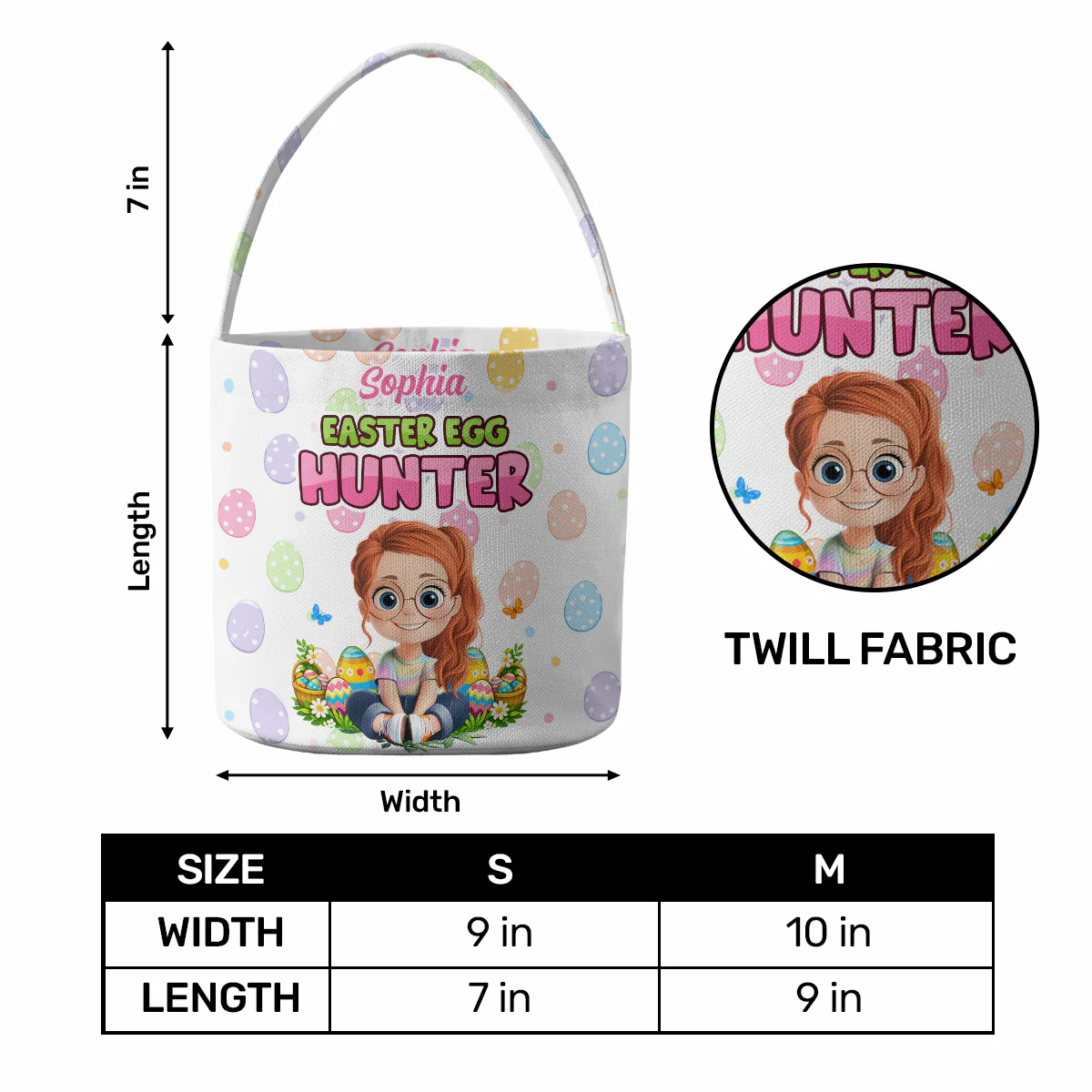 Easter Egg Hunter - Personalized Easter Basket - Image 5