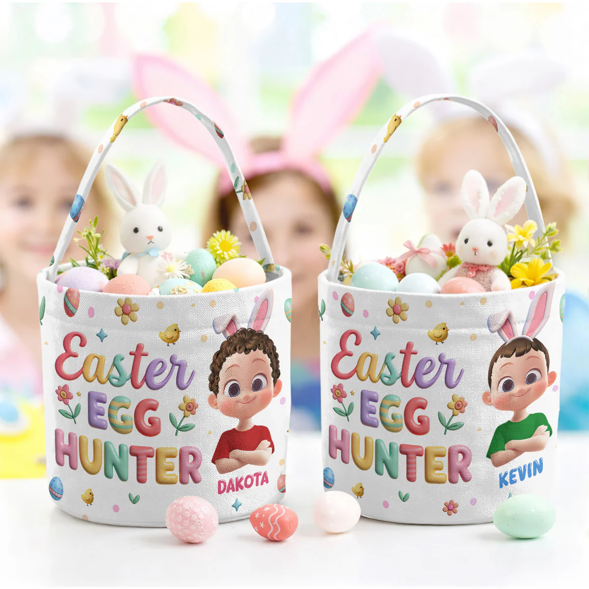 Easter Egg Hunter - Personalized Easter Basket - Image 6