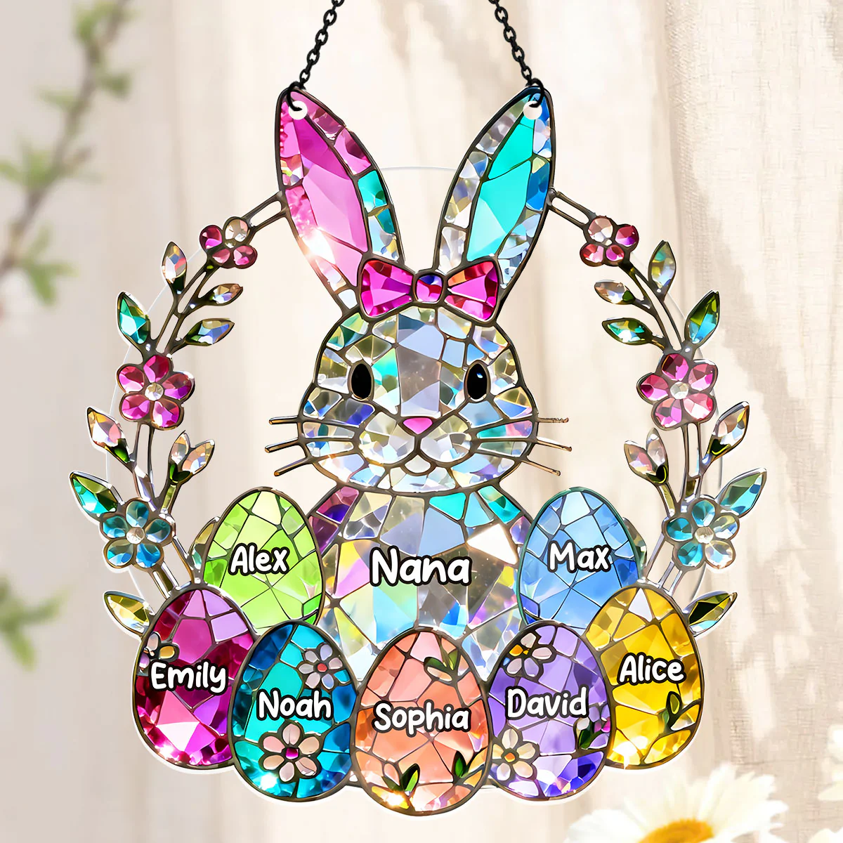 Easter Gifts For Mother's Day - Personalized Acrylic Suncatcher - Image 3