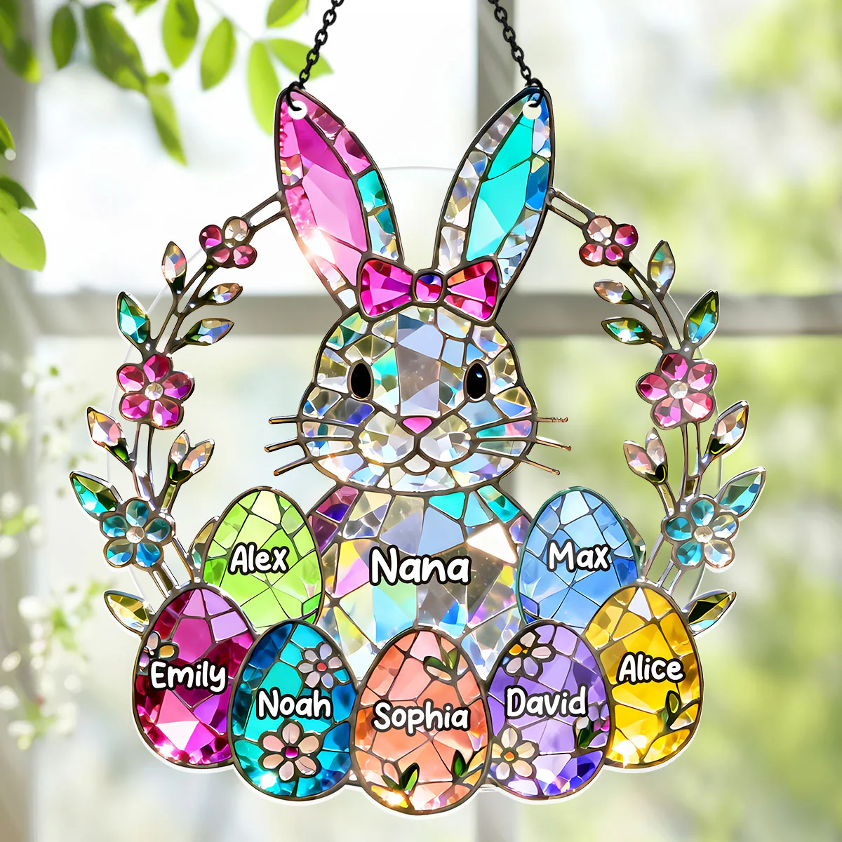 Easter Gifts For Mother's Day - Personalized Acrylic Suncatcher - Image 4