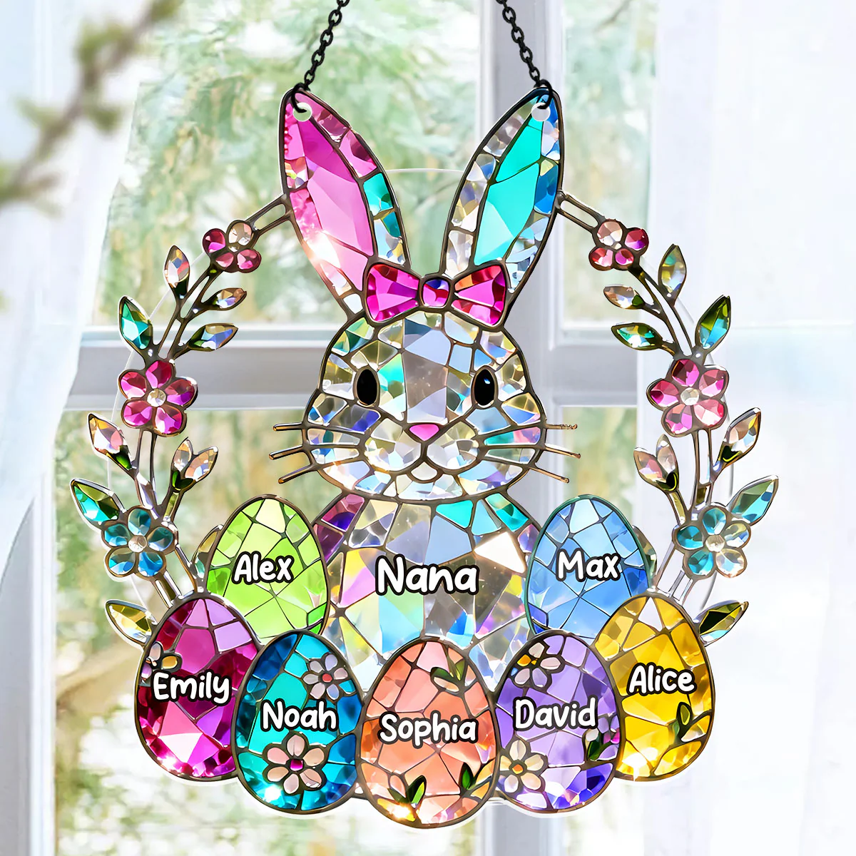 Easter Gifts For Mother's Day - Personalized Acrylic Suncatcher - Image 6