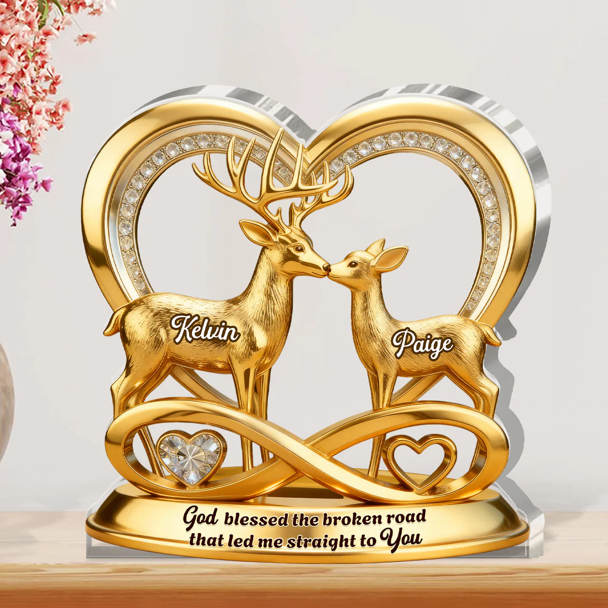 Endless Love Keepsake - Personalized Custom Shaped Acrylic Plaque - Image 2
