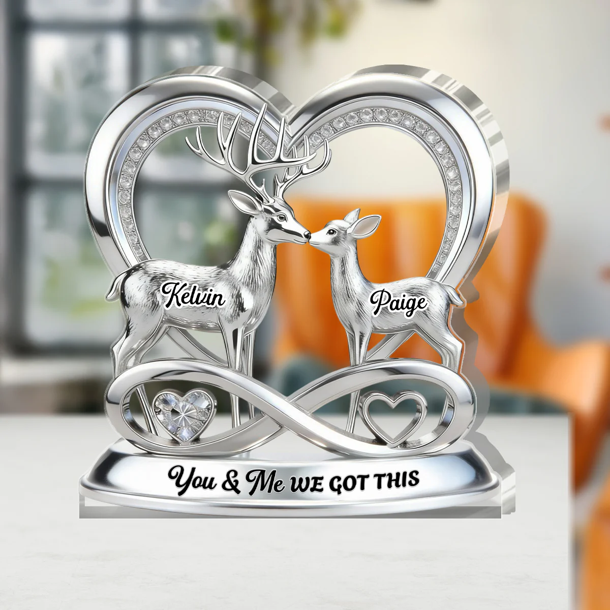 Endless Love Keepsake - Personalized Custom Shaped Acrylic Plaque - Image 3