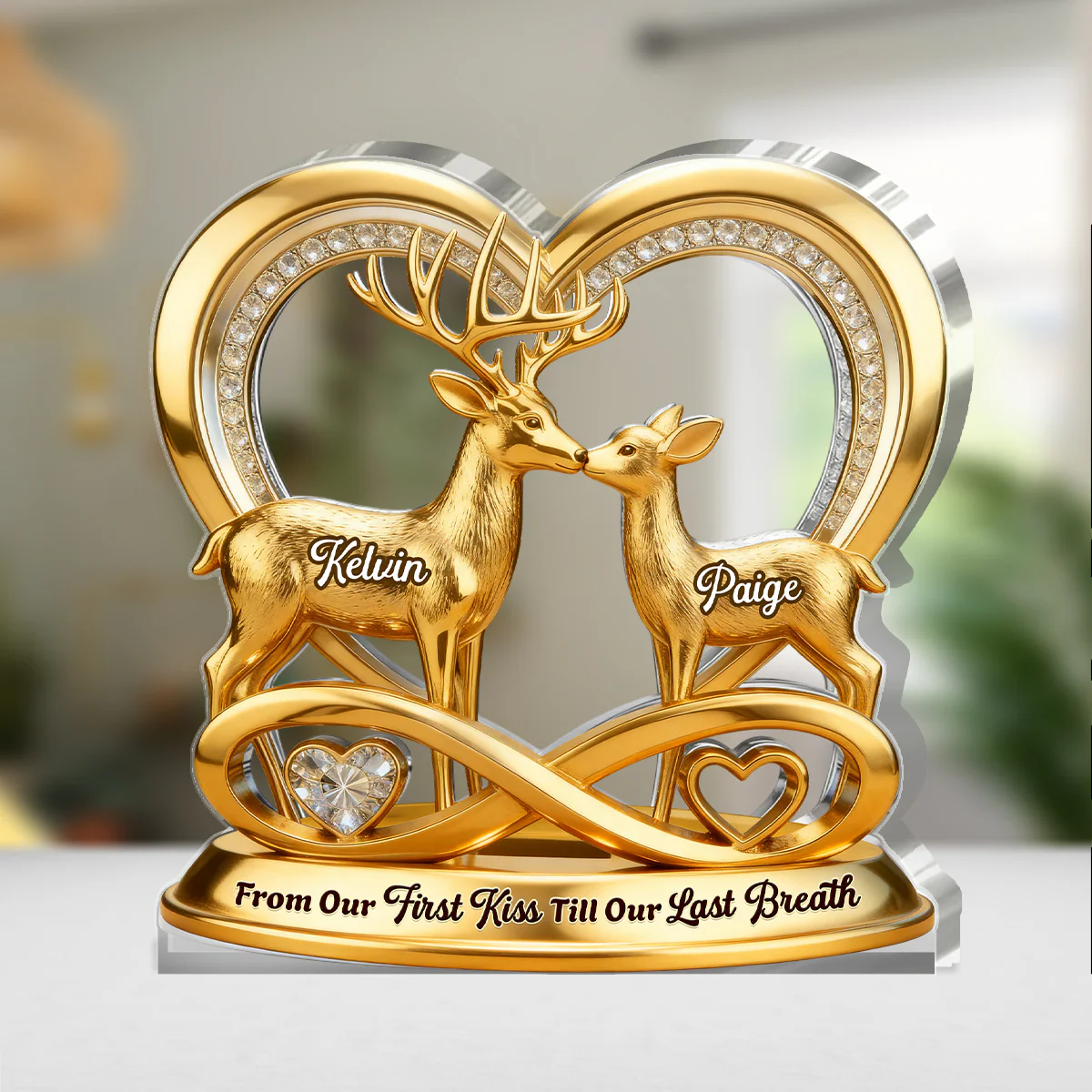 Endless Love Keepsake - Personalized Custom Shaped Acrylic Plaque - Image 4