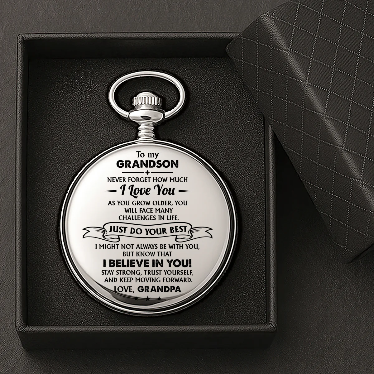 Enjoy The Ride, Come Home Safe - Personalized Pocket Watch - Image 4
