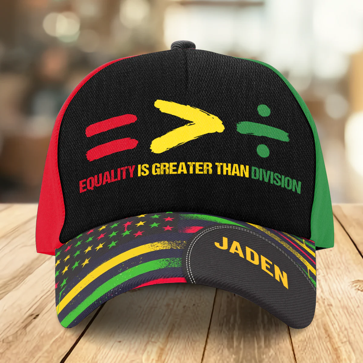 Equality Is Greater Than Division - Personalized Classic Cap