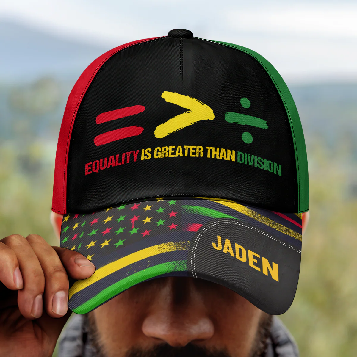 Equality Is Greater Than Division - Personalized Classic Cap - Image 2
