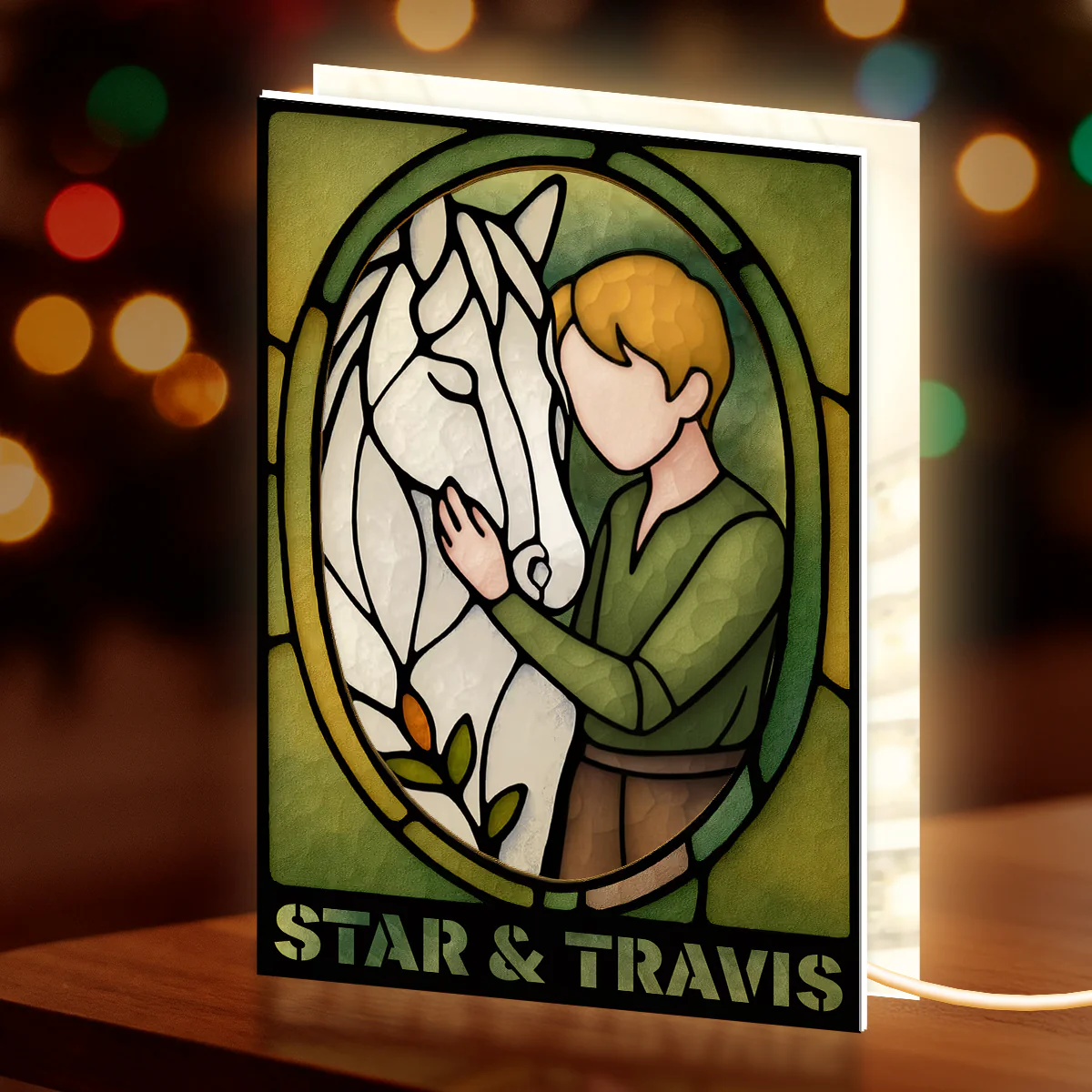 Equestrian Bond That Can't Be Broken - Personalized Light Box - Image 4