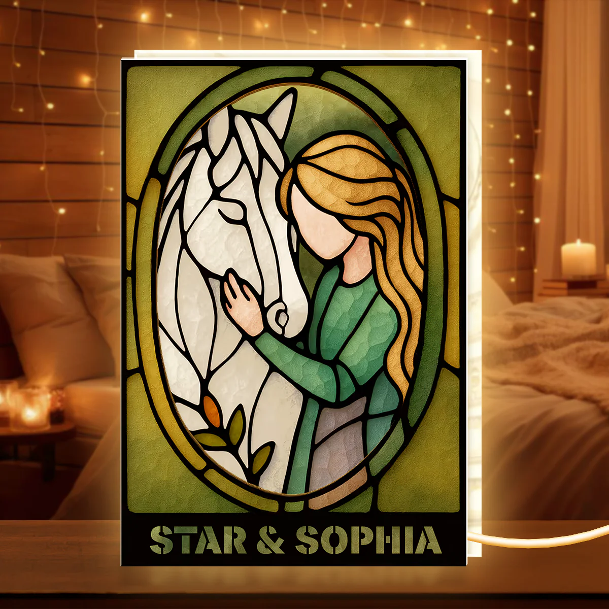 Equestrian Bond That Can't Be Broken - Personalized Light Box - Image 5