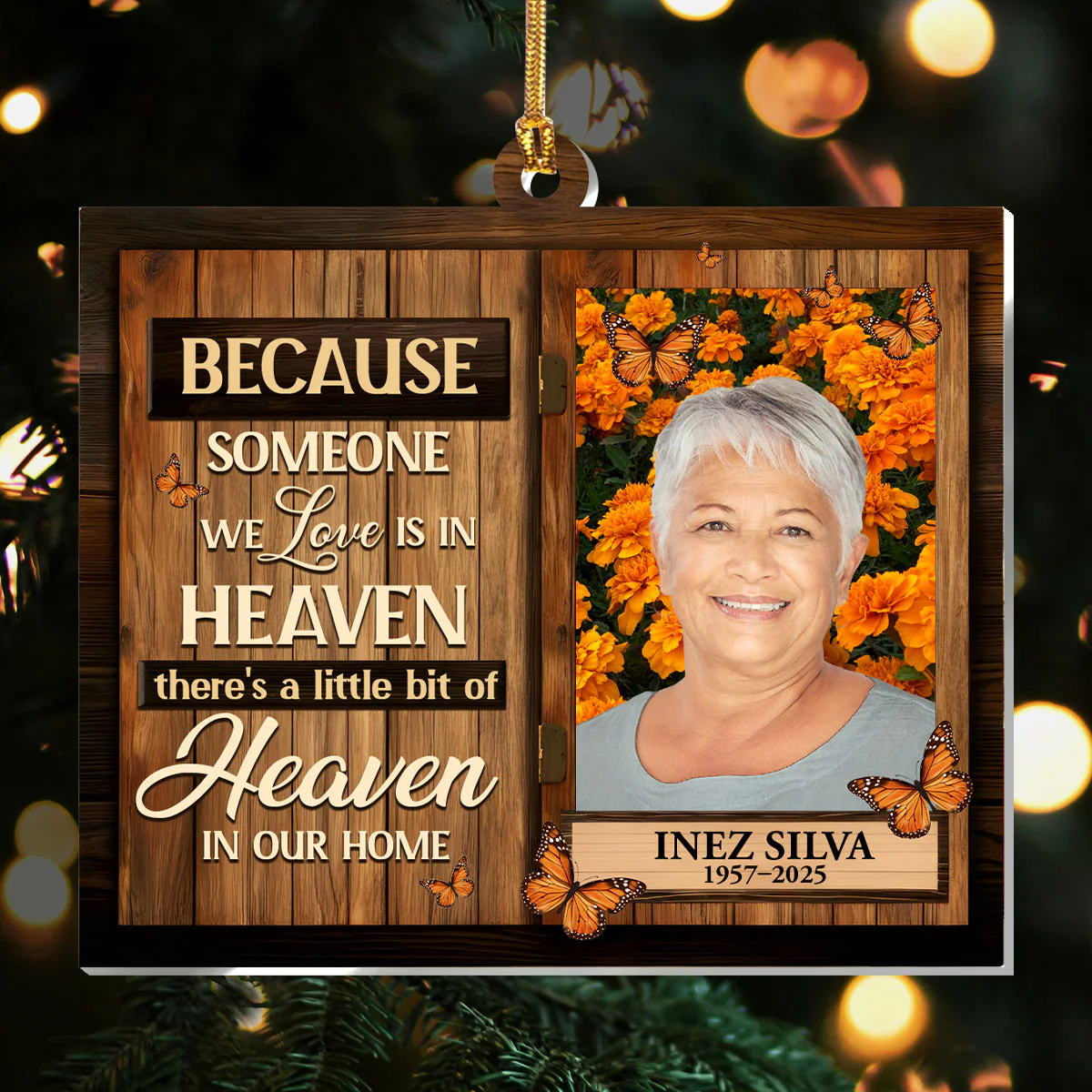Eternal Presence - Personalized 1-Layer Acrylic Ornament