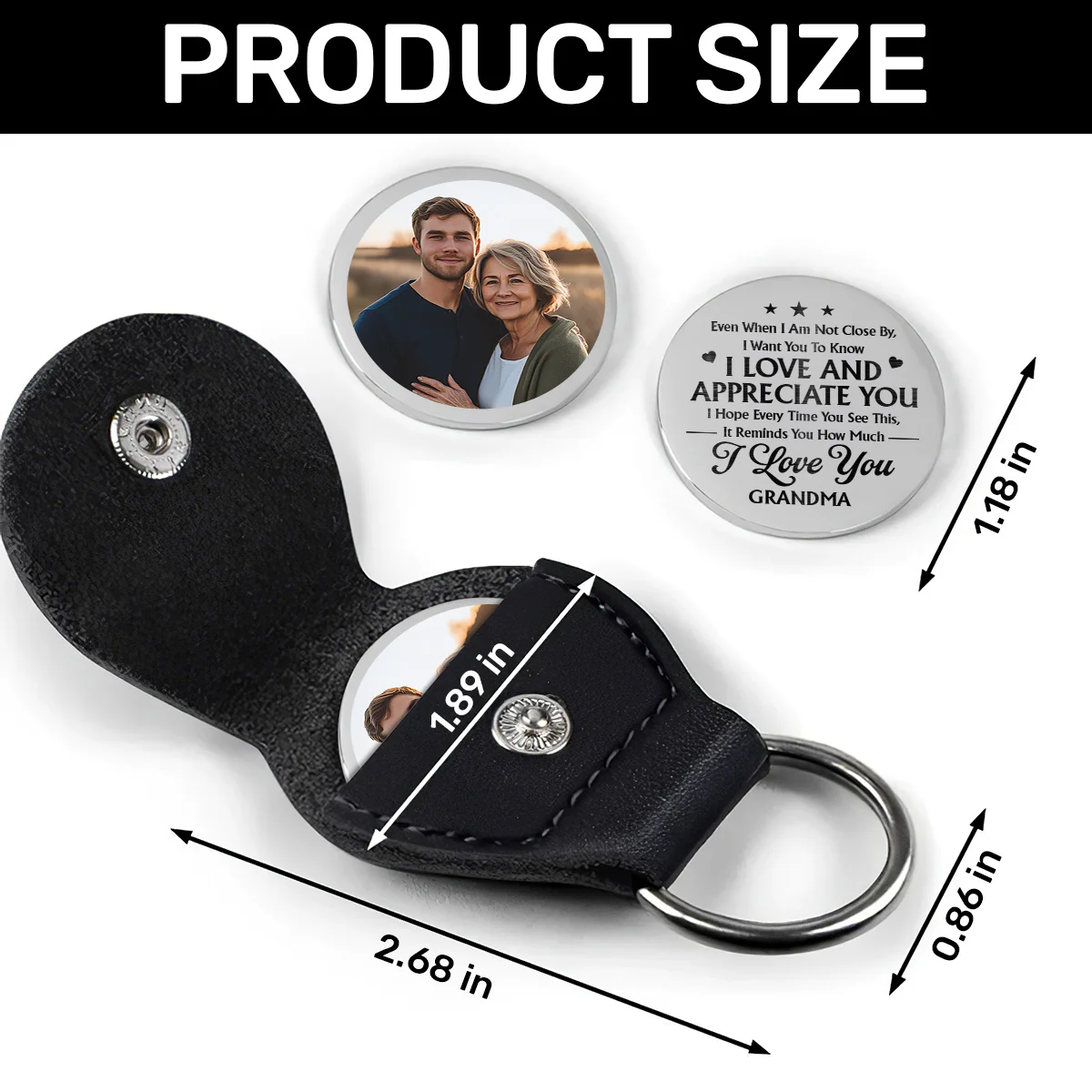 Even When I Am Not Close By - Personalized Pocket Hug - Image 5