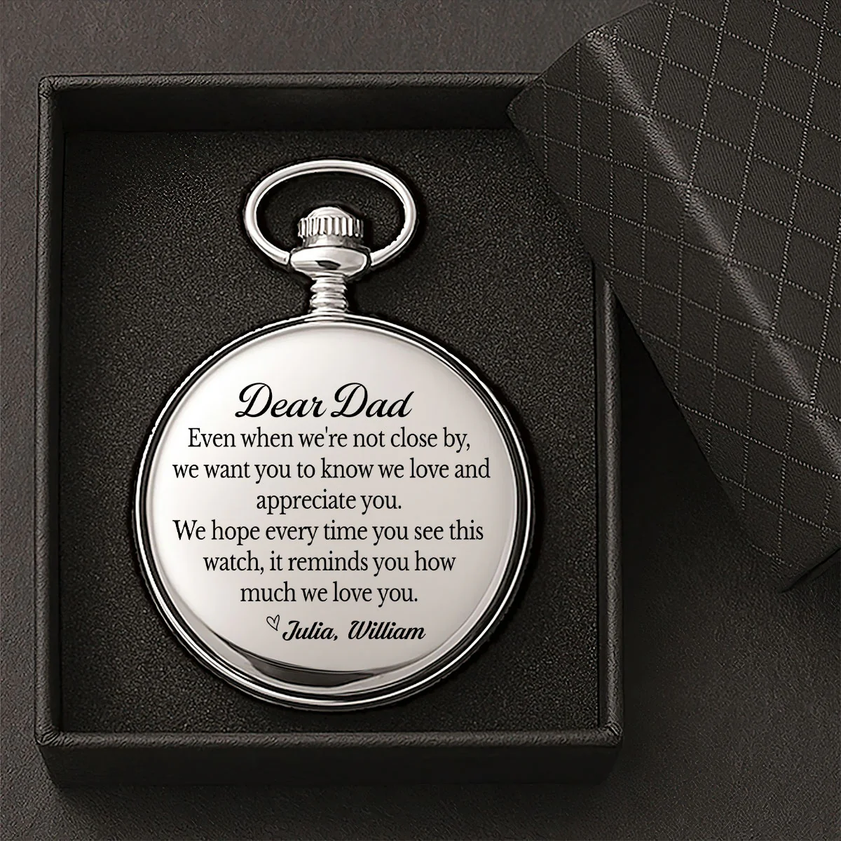 Even When I’m Not Close By - Personalized Pocket Watch - Image 4