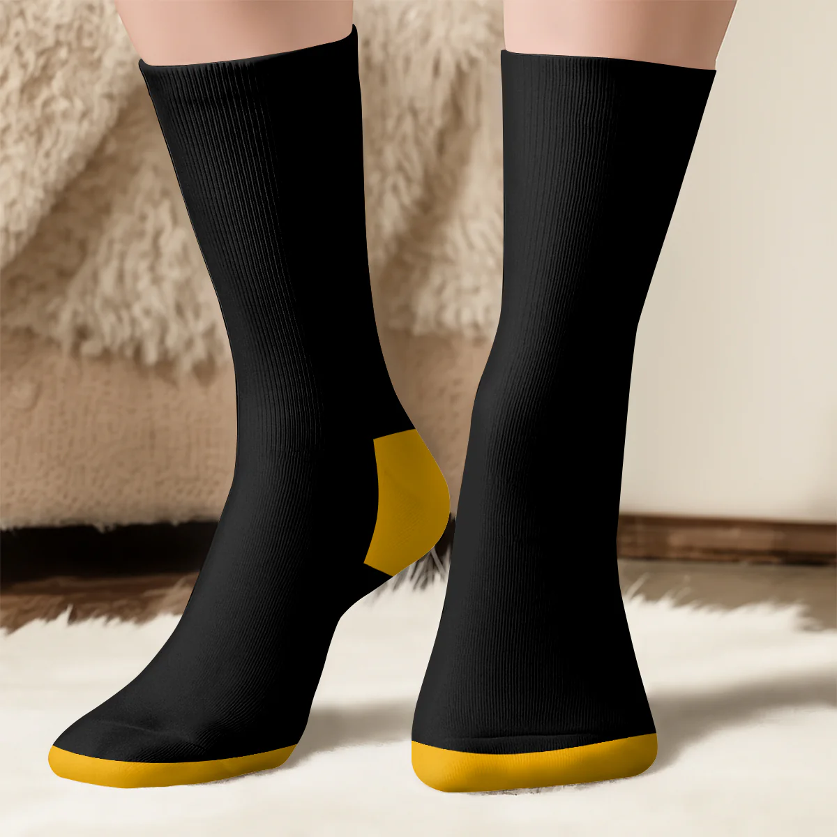 F Caw F Funny - Personalized Custom Socks - Image 3