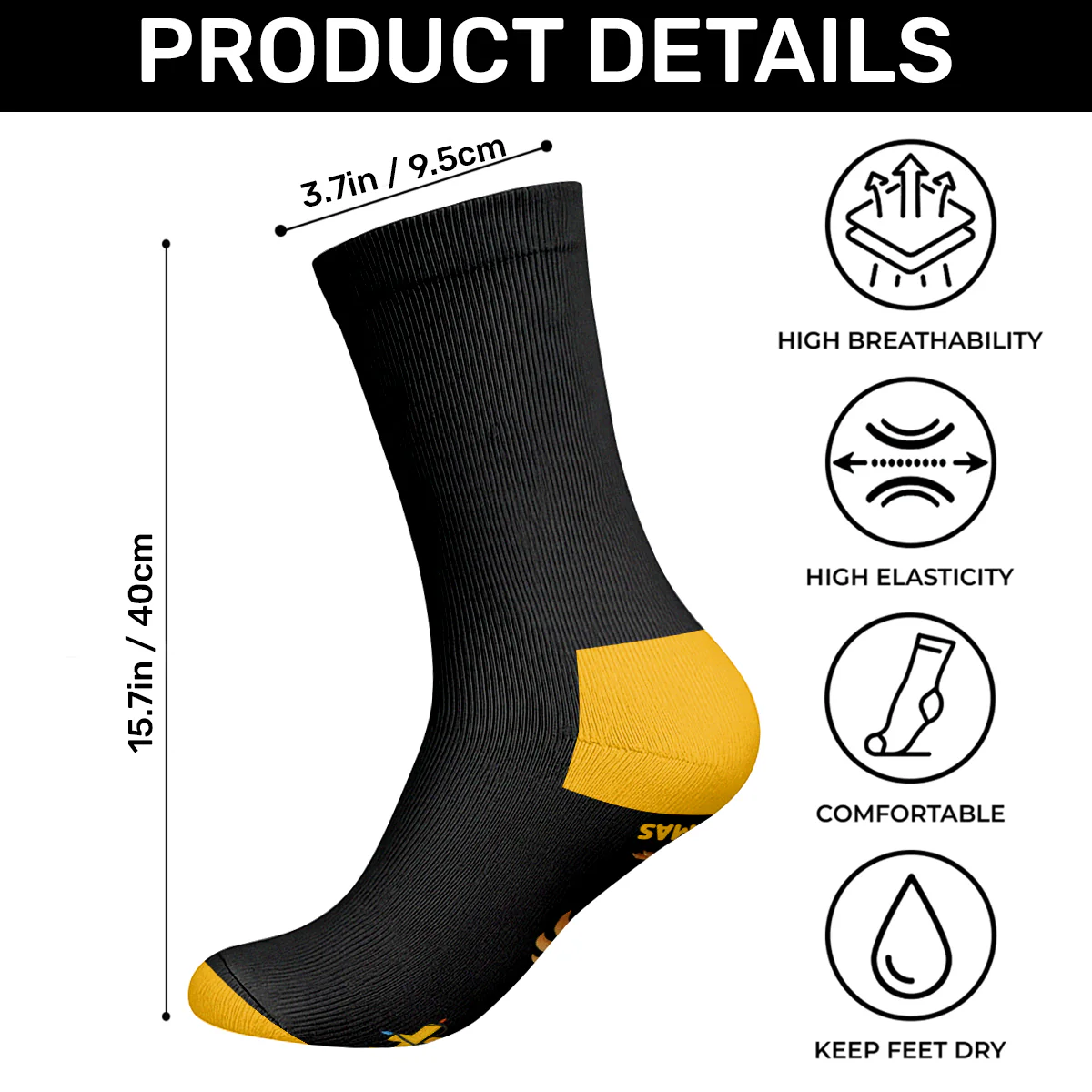 F Caw F Funny - Personalized Custom Socks - Image 6