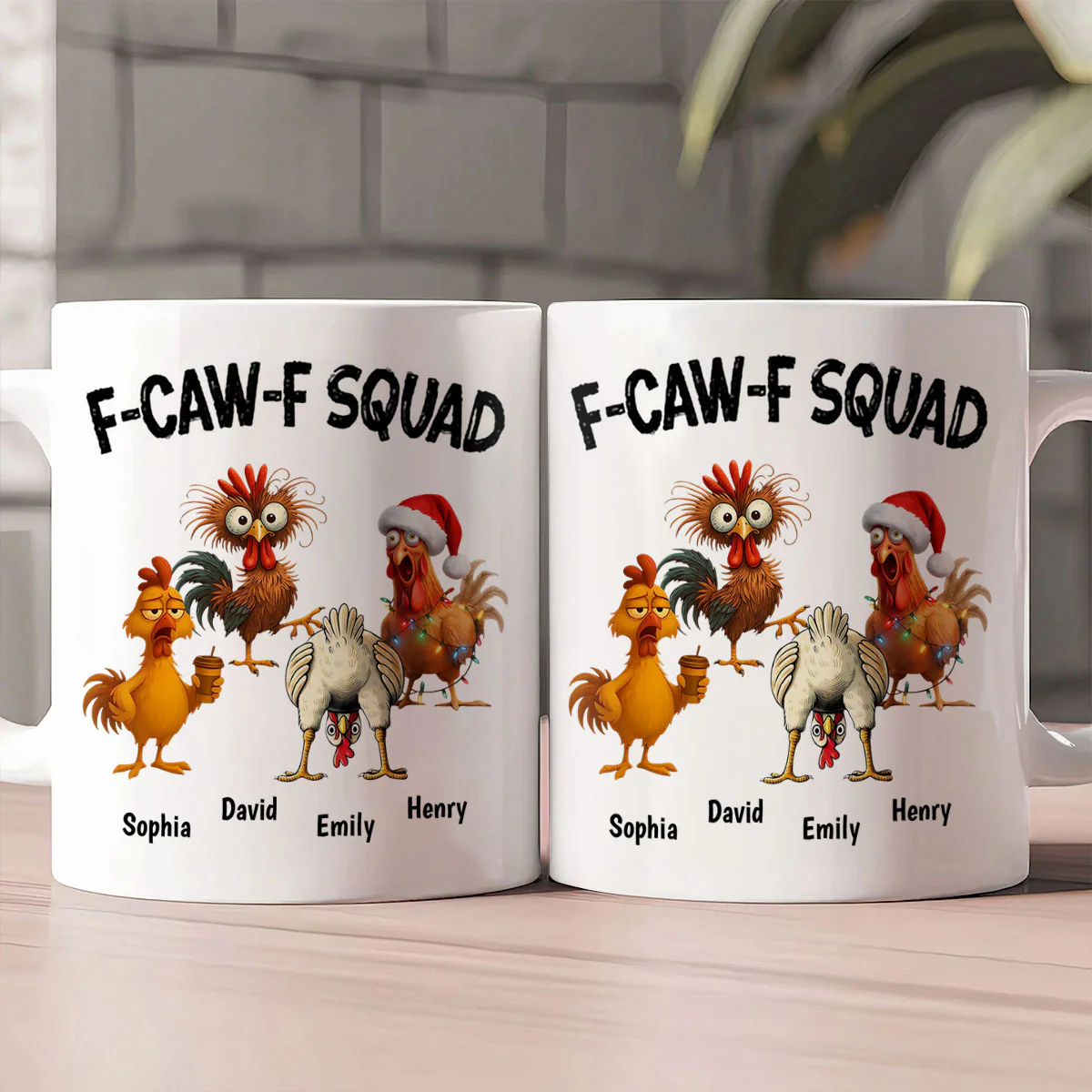 F-Caw-F Squad - Personalized Ceramic Coffee Mug - Image 2