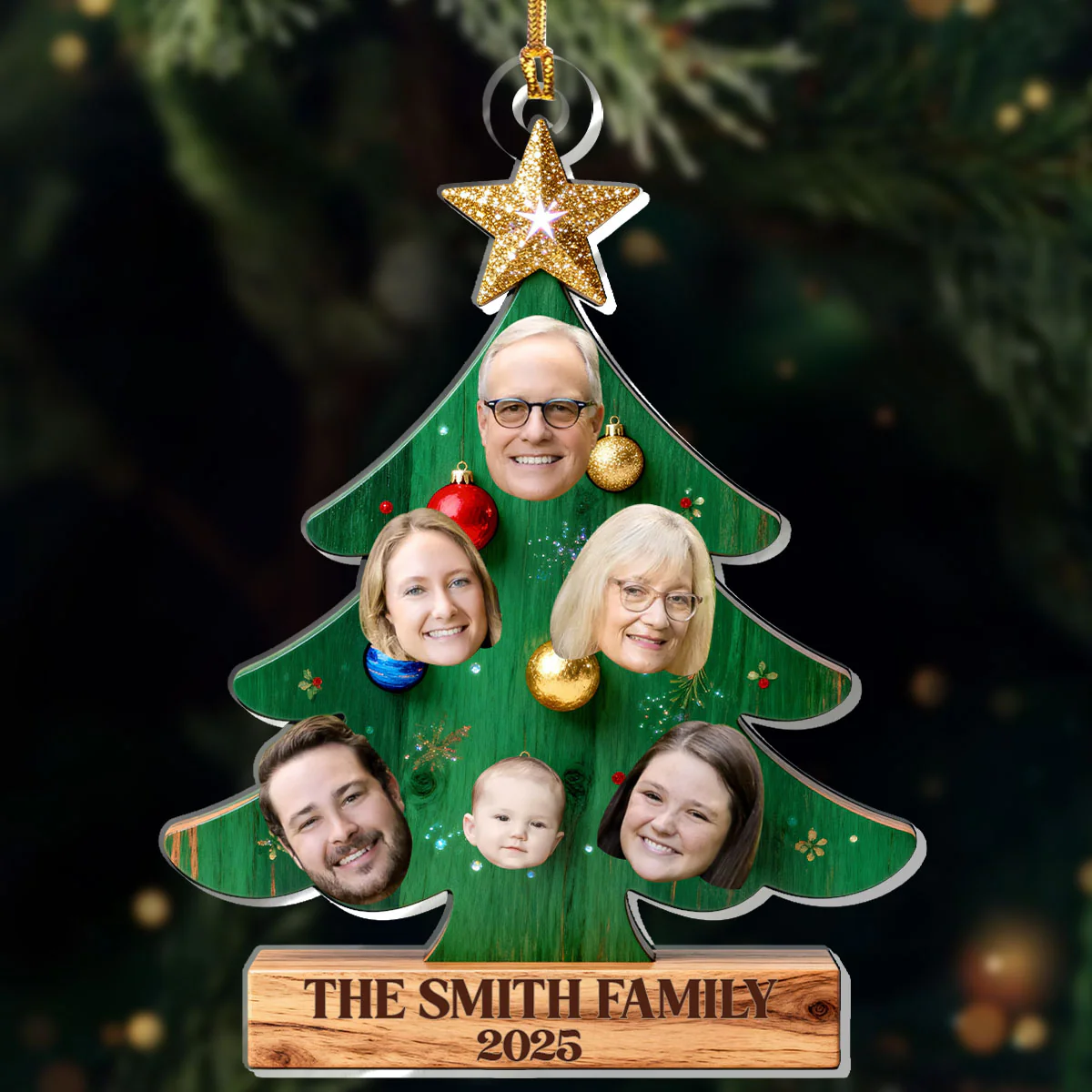 Family Forever - Personalized 1-Layer Acrylic Ornament