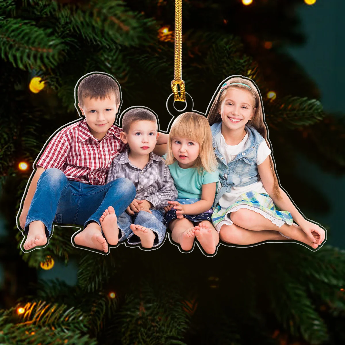 Family Memories Custom Photo - Personalized 1-Layer Acrylic Ornament - Image 3