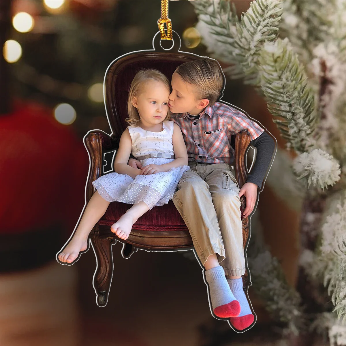 Family Memories Custom Photo - Personalized 1-Layer Acrylic Ornament - Image 6