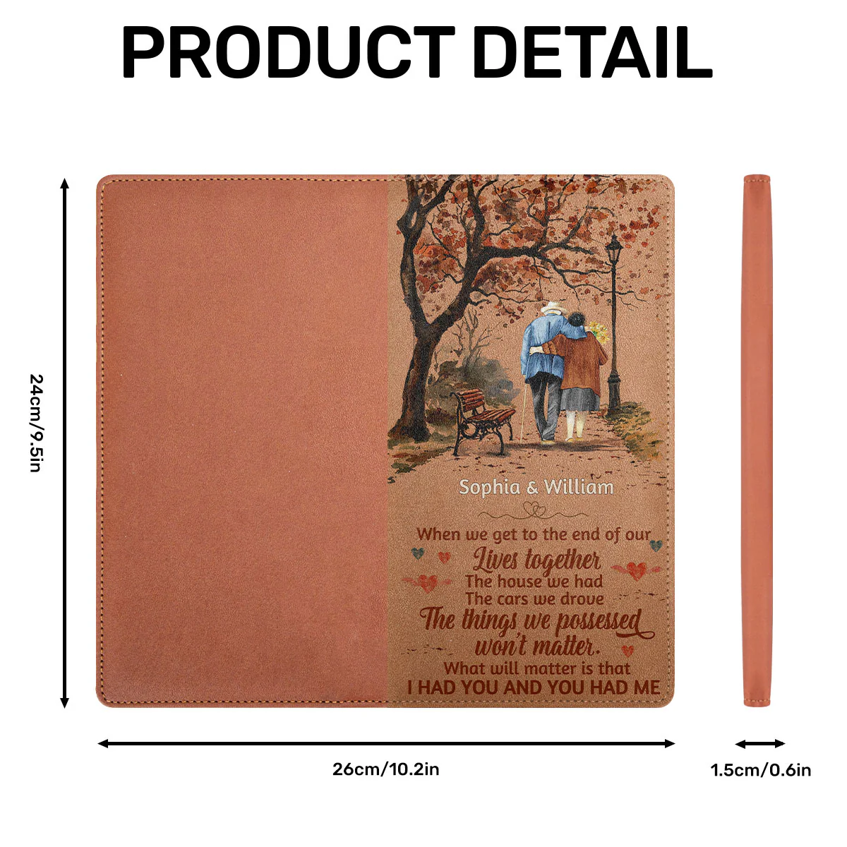 Family Old Couple When We Ge - Personalized Car Registration And Insurance Holder - Image 7