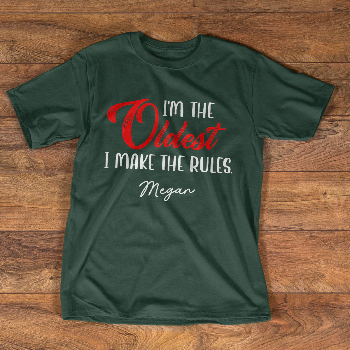 Family Rules - Personalized 2D Unisex T-shirt - Image 3