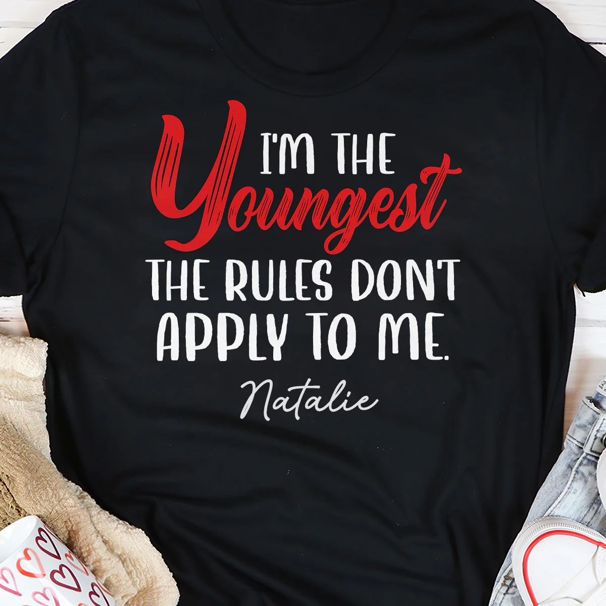 Family Rules - Personalized 2D Unisex T-shirt - Image 5