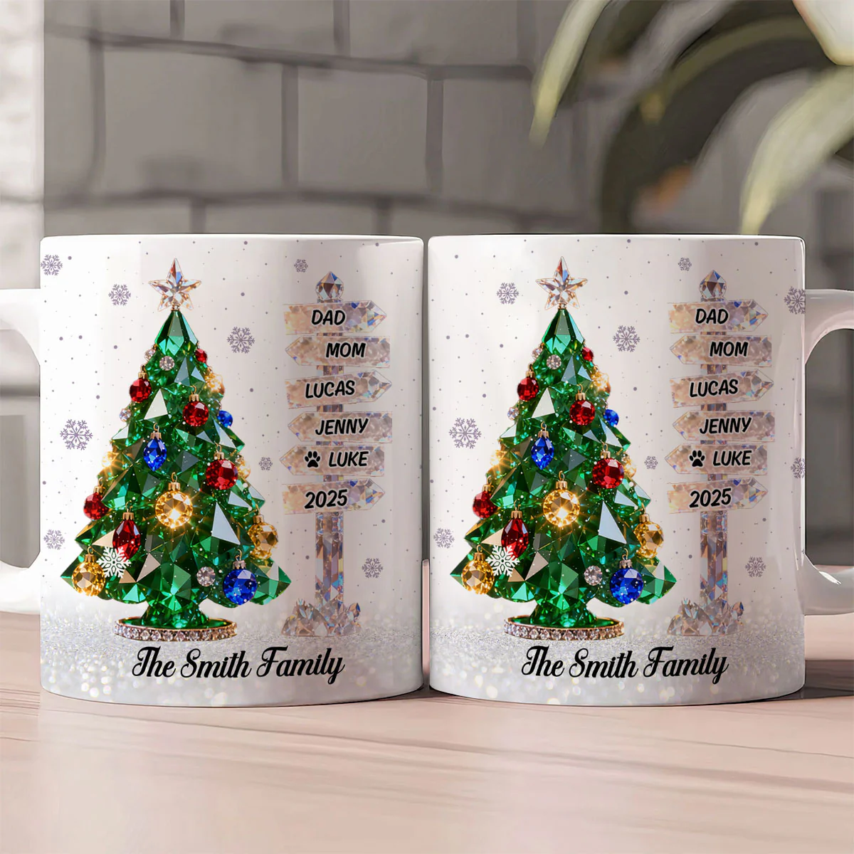 Family Signpost Custom Name  - Personalized Ceramic Coffee Mug - Image 2