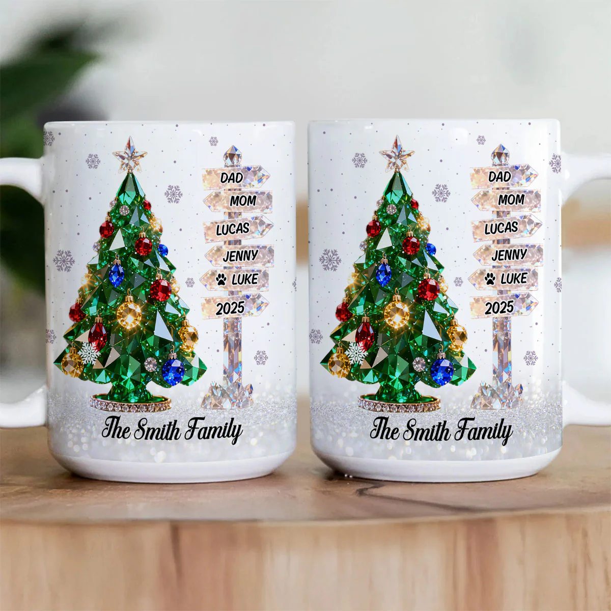 Family Signpost Custom Name  - Personalized Ceramic Coffee Mug - Image 3