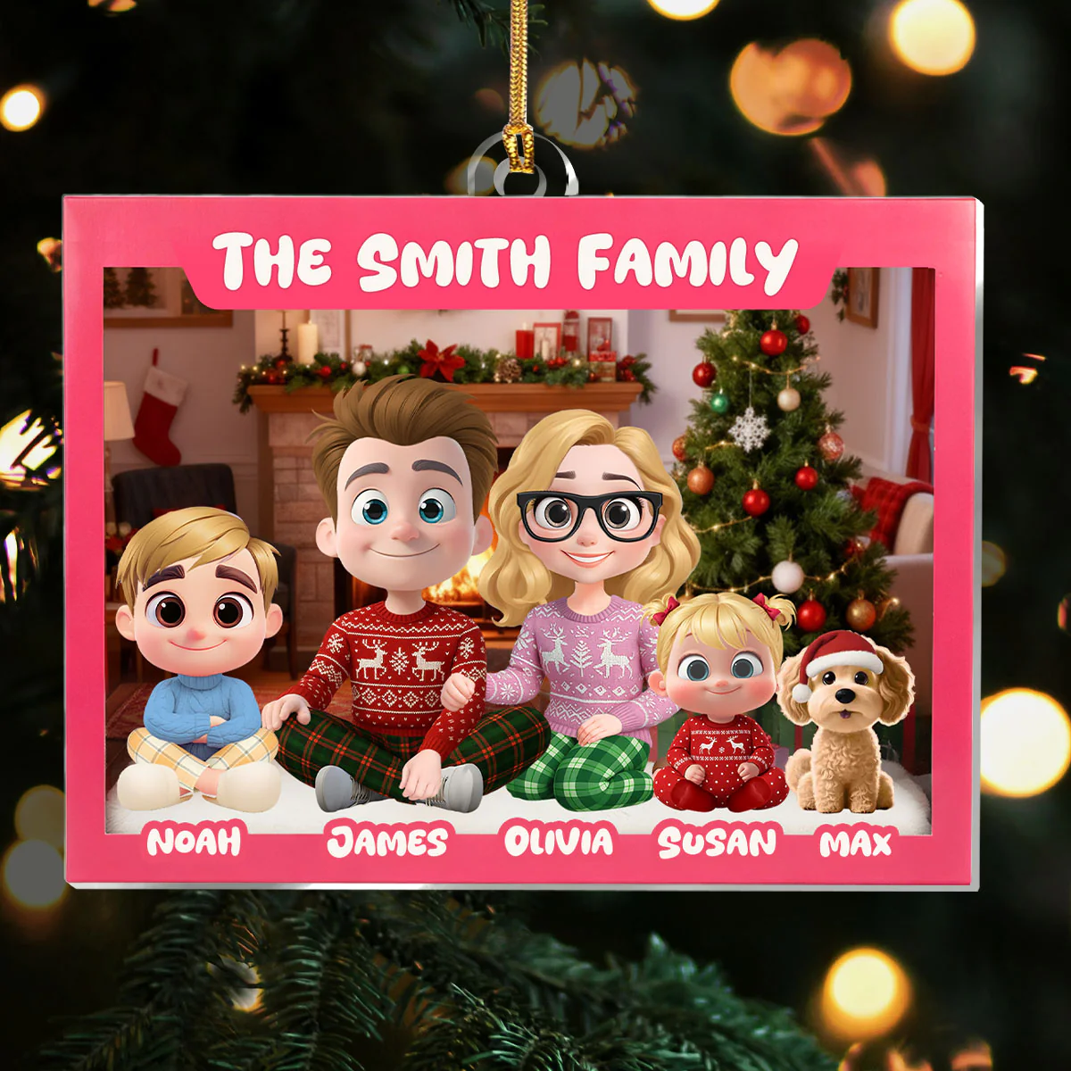Family Toy Box - Personalized 1-Layer Acrylic Ornament