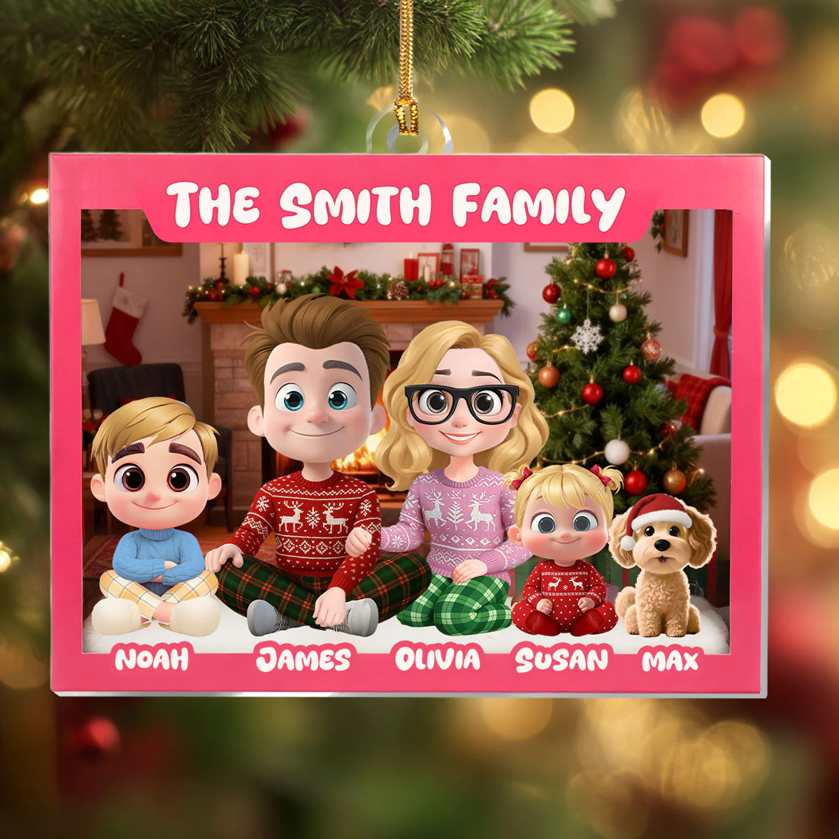 Family Toy Box - Personalized 1-Layer Acrylic Ornament - Image 4