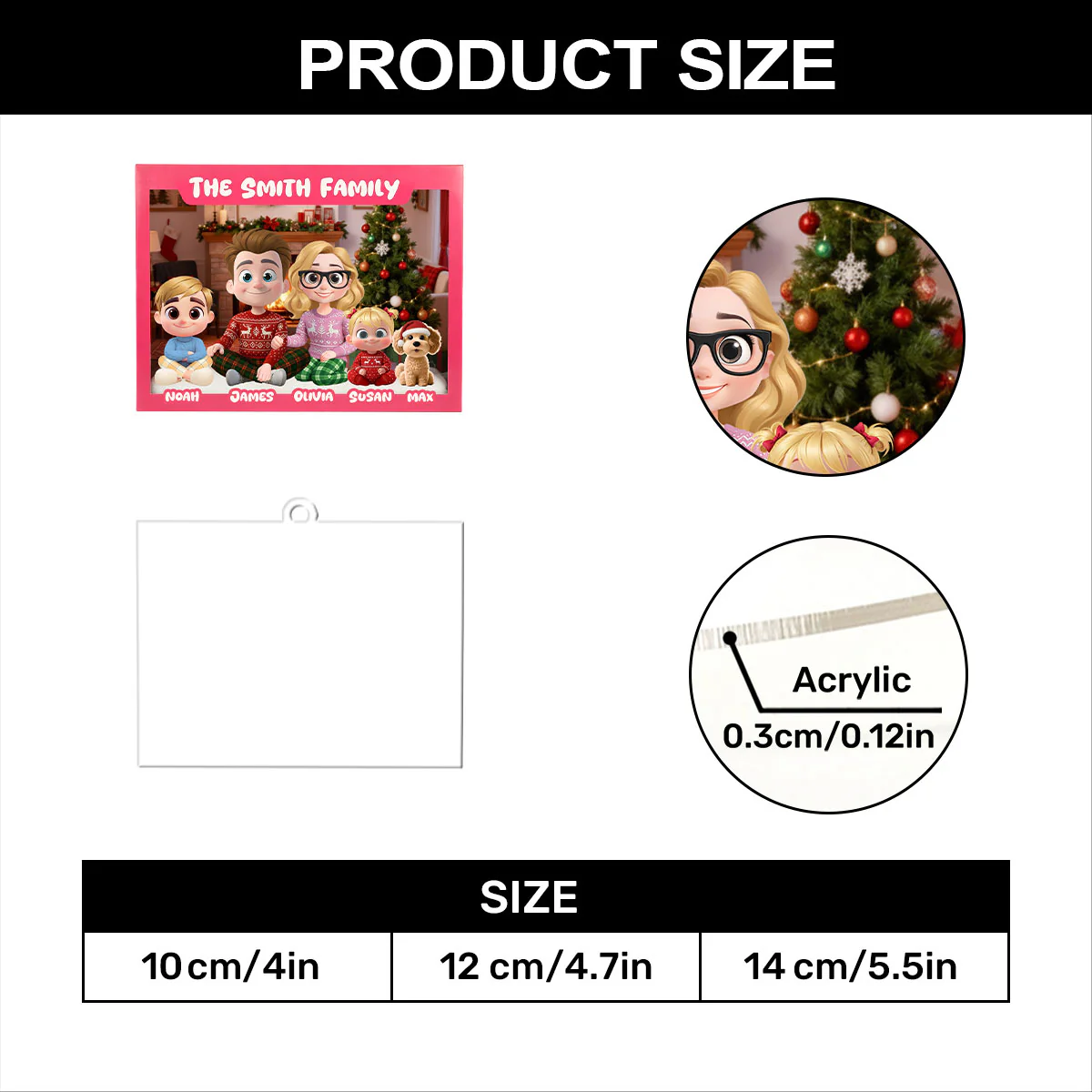 Family Toy Box - Personalized 1-Layer Acrylic Ornament - Image 7
