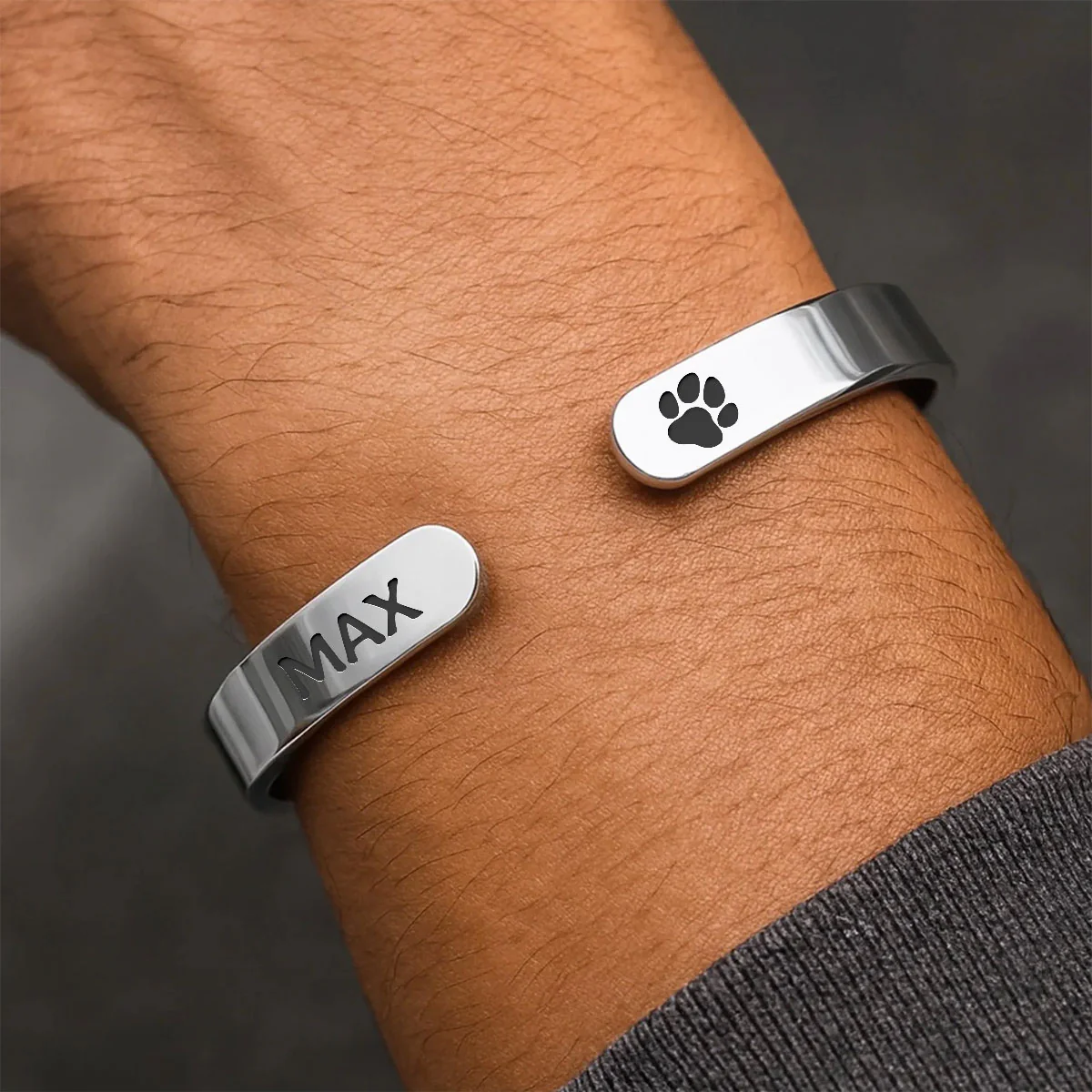Favorite Hello, Hardest Goodbye - Personalized Cuff Bangle Bracelet With Box - Image 5