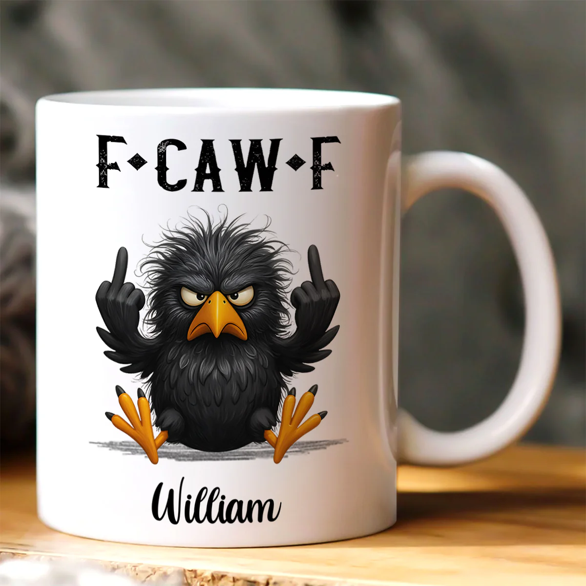 FCAWF Crow - Personalized Ceramic Coffee Mug