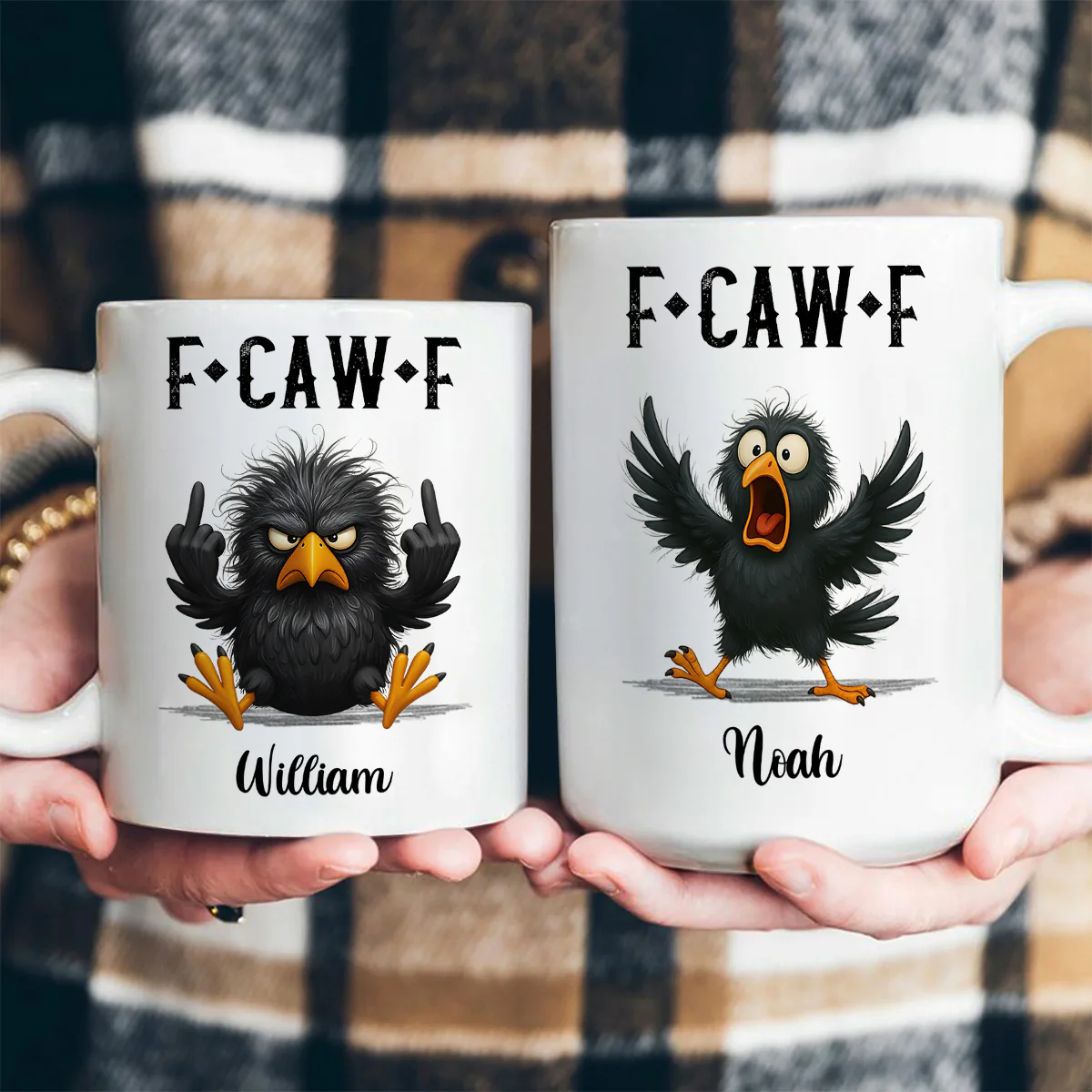 FCAWF Crow - Personalized Ceramic Coffee Mug - Image 4