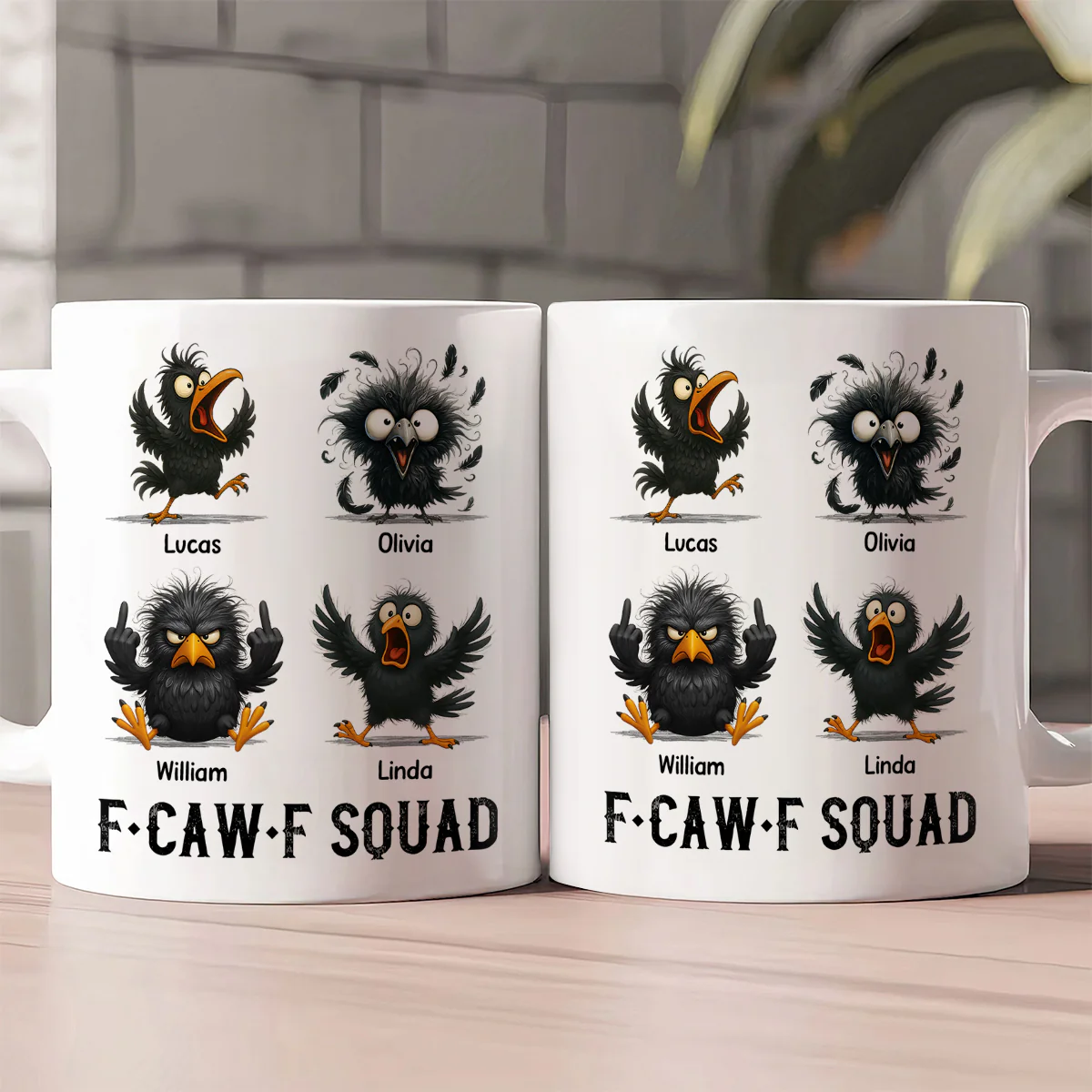 FCAWF Squad Crow - Personalized Ceramic Coffee Mug - Image 2