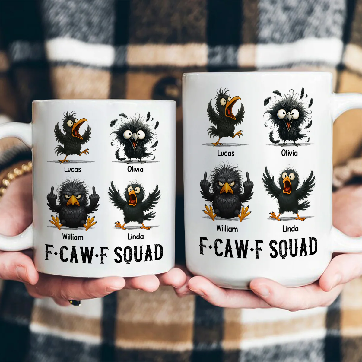 FCAWF Squad Crow - Personalized Ceramic Coffee Mug - Image 4