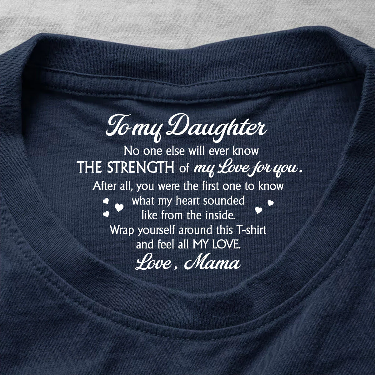 Feel All My Love - Personalized Shirt With Design Inner Neck